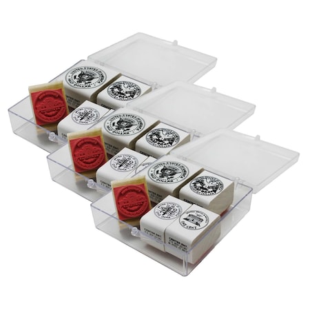 Ready 2 Learn Coin Rubber Stamp Set, Tails, 5 Per Set, 3PK 104